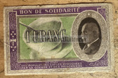 ac913 - c1941/42 French Vichy government 1 Franc "Bon de Solidarité" (Solidarity Voucher) with portrait of  Philippe Pétain