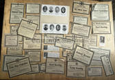 dc001 - very large lot of period German WW1 soldier death kia announcements
