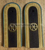sbvml004a - MAAT - engineering specialisation - Volksmarine Flieger Marineflieger - Navy Air Service - pair of shoulder boards