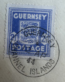 ac936 - c1944 German occupation of the Channel Islands - Guernsey letter with stamps and cancellation