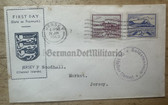 ac939 - c1943 German occupation of the Channel Islands - Jersey letter with stamp and cancellation - Wehrmacht Soldatenheim in St Hellier