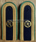 sbgbk004a - MAAT with Engineering Specialisation - GBK - Grenzbrigade Kueste & Bootskompanien der Grenztruppen - River Patrols of the Border Guards - pair of shoulder boards