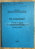 wb038 - c1989 NVA Instructions Manual DV regulations - Holidays & Leave
