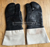 wo097 - East German VP Volkspolizei VoPo MZ Simson motorbike biker rider leather gloves - large size