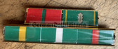 is008 - 5 place paper medal ribbon bar - Zoll Zollverwaltung Customs for low ranks - Officer and non Officer