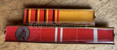 is034 - 5 place paper medal ribbon bar - KG Kampfgruppen