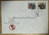 od237 - East German First Day Cover with stamps and special cancellation - c1988 35th anniversary of the Kampfgruppen