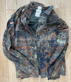 gw043 - c1998 dated Bundeswehr West German Army Flecktarn Camo combat shirt jacket - size 11b (XXL with 50" chest)