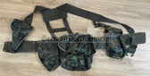gw052 - complete Bundeswehr West German Army Flecktarn webbing kit including pistol holster