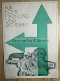 od034 - c1975 VP Volkspolizei Road Safety - special presentation folder with stamps & cancellation