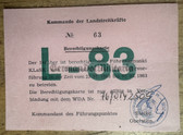 od068 - c1983 NVA permit to enter weapons demonstration manoeuvres areas & command posts