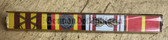 is048 - 4 place paper medal ribbon bar for shirts with Kampforden - NVA Armed Forces - General rank or very senior Officer rank