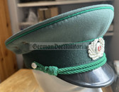 wo277 - original East German Volkspolizei Wachtmeister non-Officer ranks VP VoPo BePo police visor hat - size 56