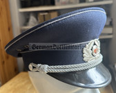 wo278 - original East German Volkspolizei Officer ranks SV Strafvollzug Prison Service visor hat - size 55