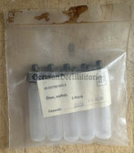 gw112 - NVA & Grenztruppen lot of 5 unused oil bottles in original packaging