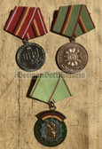 om024 - 3x medals - Volkspolizei VP VoPo & Kampfgruppen - with blemishes