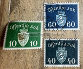 ad008 - c1930s Norway Norwegian government mail stamps