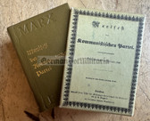 ob036 - c1978 miniature book - Karl Marx Manifesto of the Communist Party - German language edition