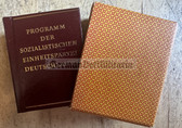 ob041 - c1978 miniature book - manifesto & programme of the SED party  - German language edition