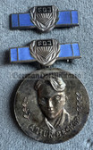 om185 - FDJ Youth Organisation - c1950s/60s Artur Becker enamel medal in silver in box