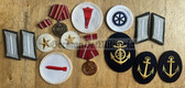 sh001 - mixed lot of East German Medals and patches - NVA, Kampfgruppen, Volkspolizei, Volksmarine