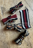 ad019 - lot of original German WW1 medal ribbon buttonhole devices - Iron Cross & Hindenburg Cross