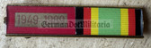 is055 - 2 place paper medal ribbon bar - NVA or Stasi or Grenztruppen Border Guards - senior NCO rank or junior Officer rank