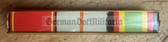 is005 - 3 place paper medal ribbon bar - NVA or Stasi - senior NCO rank or junior Officer rank