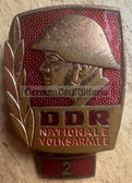 wm011 - NVA & Stasi MfS Bester Badge with repeat hanger - worn on uniforms