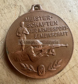 om254 - original national NVA armed forces sports competition bronze winner medal