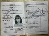 od067 - c1986 East German driving licence - woman from Magdeburg