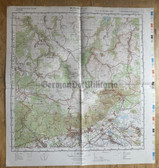 map001 - original East German NVA Army tactical map - c1986 DUBI - CSSR Czechoslovakia with Zinnwald border crossing
