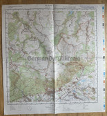 map002 - original East German NVA Army tactical map - c1986 DUBI - CSSR Czechoslovakia with Zinnwald border crossing