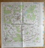 map003 - original East German NVA Army tactical map - c1985 KAMENZ in Saxony