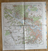 map004 - original East German NVA Army tactical map - c1986 DRESDEN in Saxony