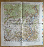 map005 - original East German NVA Army tactical map - c1985 DECIN - CSSR Czechoslovakia