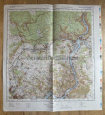 map007 - original East German NVA Army tactical map - c1985 DECIN - CSSR Czechoslovakia