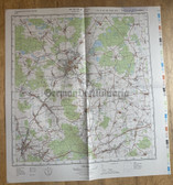 map010 - original East German NVA Army tactical map - c1985 KAMENZ in Saxony