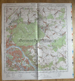 map011 - original East German NVA Army tactical map - c1986 DRESDEN OST in Saxony