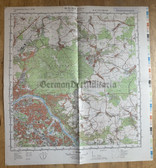 map012 - original East German NVA Army tactical map - c1986 DRESDEN OST in Saxony