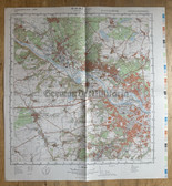 map015 - original East German NVA Army tactical map - c1986 DRESDEN in Saxony