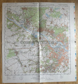 map016 - original East German NVA Army tactical map - c1986 DRESDEN in Saxony