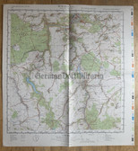 map018 - original East German NVA Army tactical map - c1986 FREITAL in Saxony