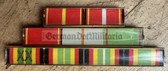 is059 - 9 place paper medal ribbon bar - NVA or Stasi or Grenztruppen Border Guards - senior Officer rank