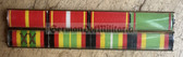 is060 - 8 place paper medal ribbon bar - NVA or Stasi or Grenztruppen Border Guards - senior Officer rank