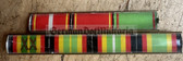 is061 - 7 place paper medal ribbon bar - NVA or Stasi or Grenztruppen Border Guards - senior Officer rank