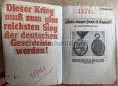 ad042 - c1939/40 German scrapbook with newspaper clippings about the war - quite interesting