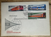 od128 - East German First Day Cover with stamps and special cancellation - Trains & Locomotives built in the DDR