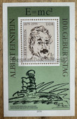 od041 - East German postage stamps block - c1979 Albert Einstein 100th birthday