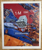 od077 - East German postage stamps block - Interkosmos Carl Zeiss Jena multi spectral camera space programme